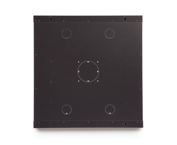 Back view of the 12U LINIER fixed wall mount cabinet with vent holes
