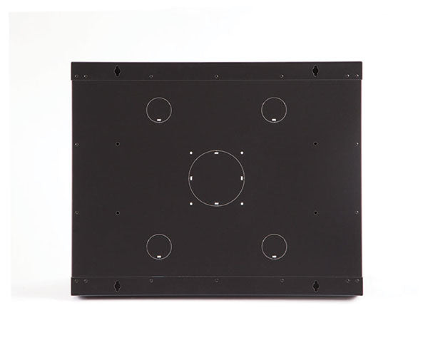Detail of the ventilation holes on the real panel of the LINIER® 9U cabinet