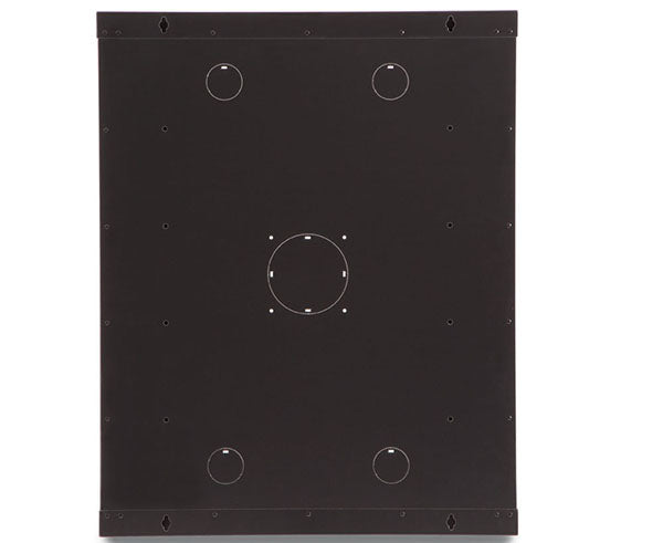 Mounting plate with holes on the 15U LINIER Fixed Wall Mount Cabinet for installation