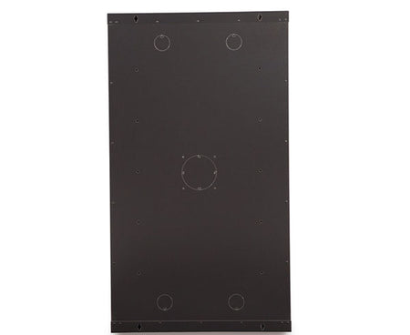 Rear panel of the 22U LINIER Fixed Wall Mount Cabinet with cable management features