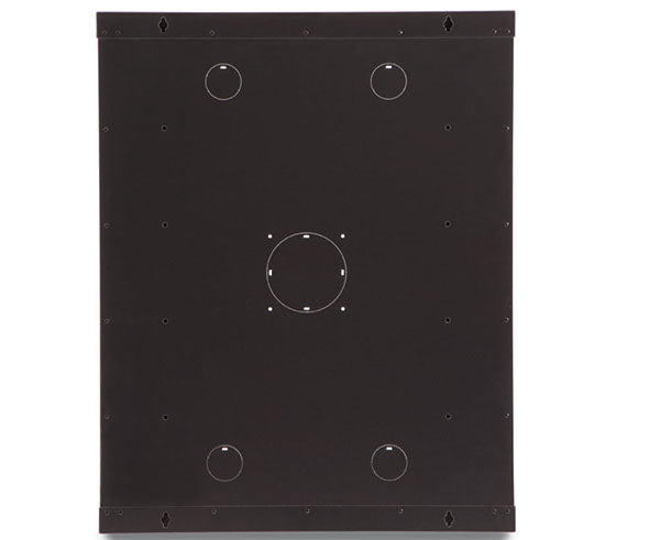 Mounting plate with holes on the rear of the 15U LINIER Fixed Wall Mount Cabinet