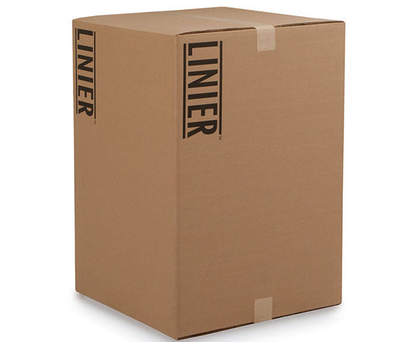 Packaging box of the 18U LINIER Fixed Wall Mount Cabinet with branding