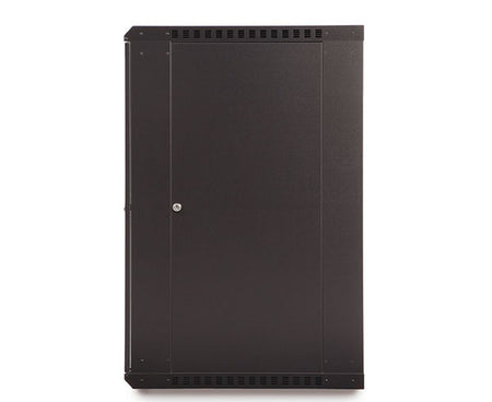 18U LINIER Fixed Wall Mount Cabinet with side panel closed