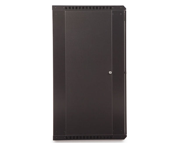 Exterior view of the 22U LINIER® Fixed Wall Mount Cabinet with door closed
