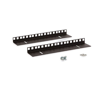 A 6U LINIER® Wall Mount Vertical Rail Kit with cage nut style mounting hardware