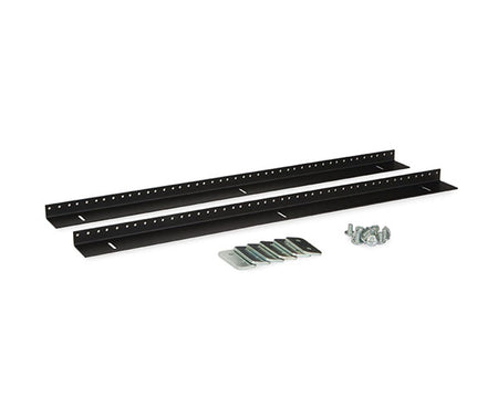 Vertical mounting rails kit for 15U LINIER wall mount with 10-32 tapped screw holes