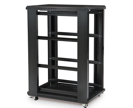 27U LINIER® Server Cabinet chassis with wheels and adjustable mounting rails