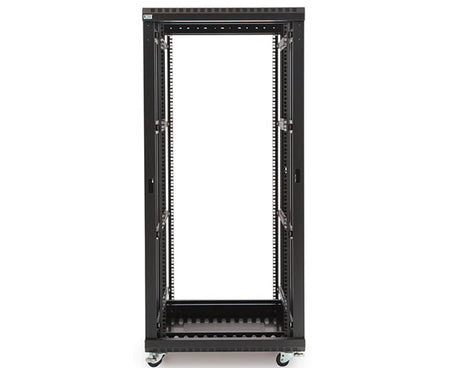 27U LINIER® Server Cabinet with casters for mobility, without door