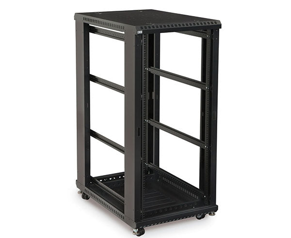 27U LINIER® Server Cabinet with wheels and empty rack space for equipment