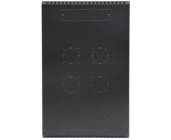 Detailed image of the vented top panel with four pre-cut holes for the 22U LINIER server cabinet
