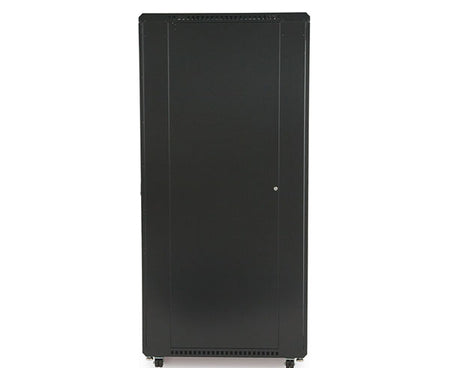 Side perspective of the 42U LINIER server cabinet emphasizing its depth and mobility