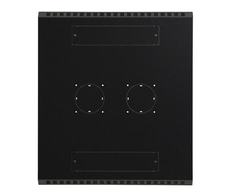 Top panel of the 27U LINIER server cabinet showing cable entry points, no doors