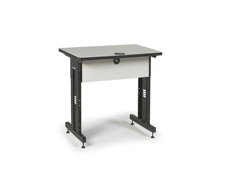 Two-tone Folkstone training table with a gray work surface