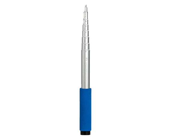 A 5-foot telescoping pole with a blue grip