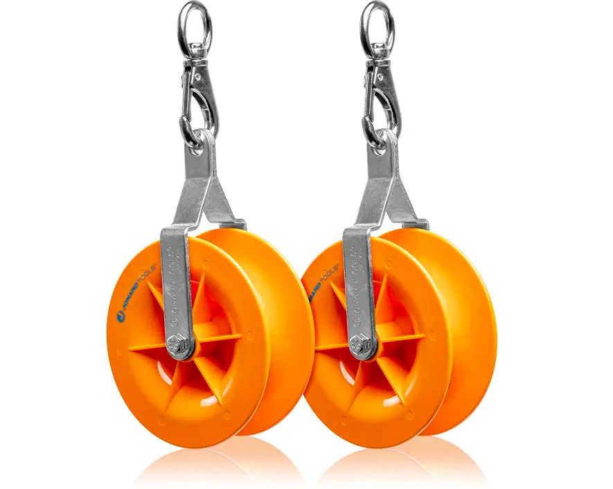 Pulley for Low Voltage Electrical, Network, & COAX Cables - 2 Pack (CP-475)