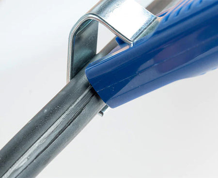 The Round Cable Strip & Ring Tool attached to a cable for precise work