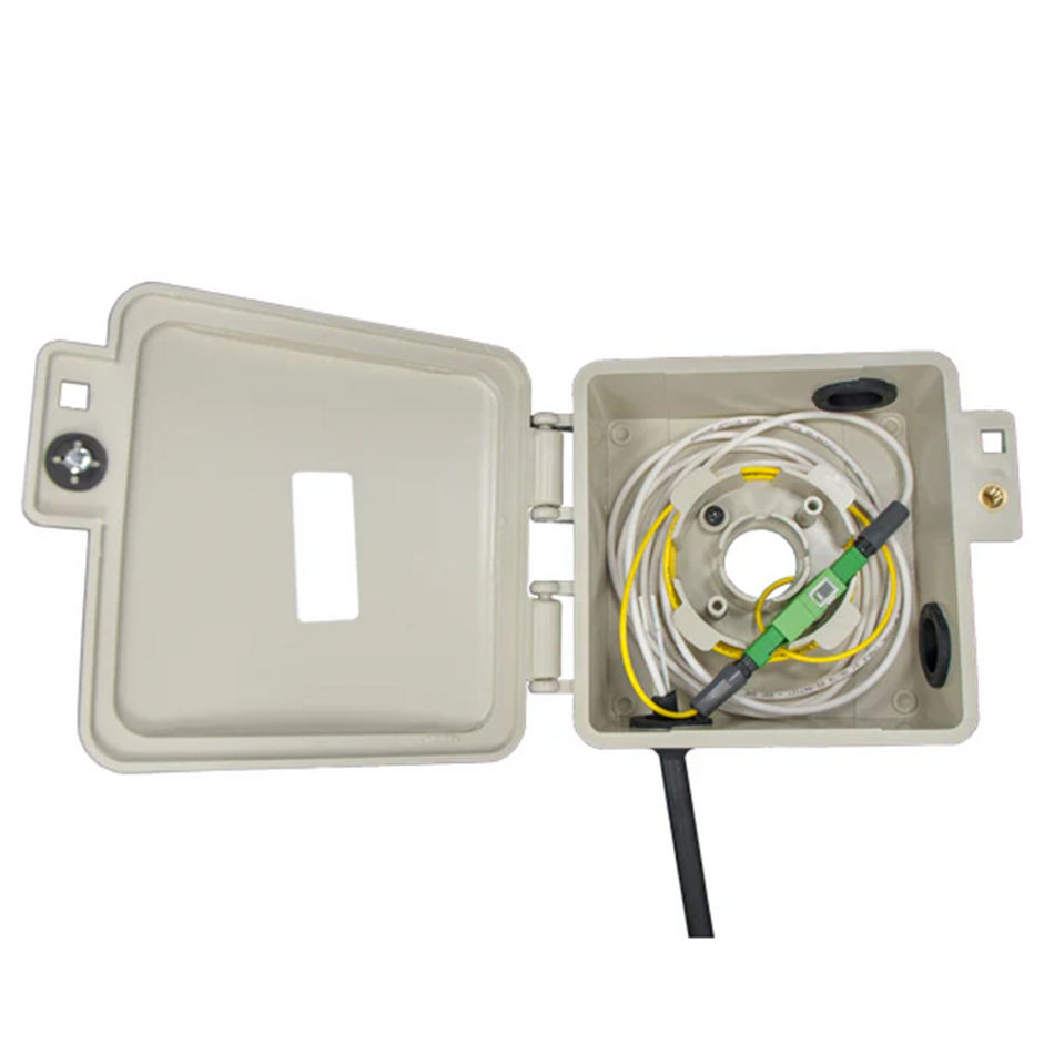 Sealed Fiber Slack Storage Box - Exterior Mount, Field Configurable