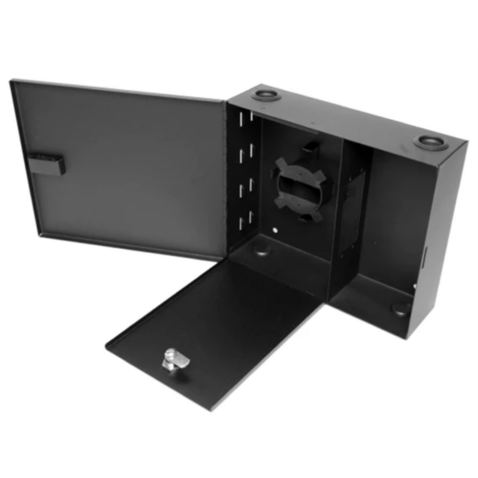 24-Port Fiber Patch Panel - Wall Mount, Dual-Layer Door Security