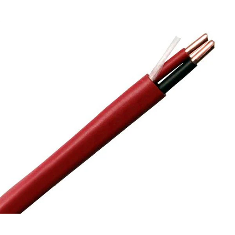 18/2 Solid Copper Fire Alarm Cable - FPLP Plenum Rated, Red, 1000ft