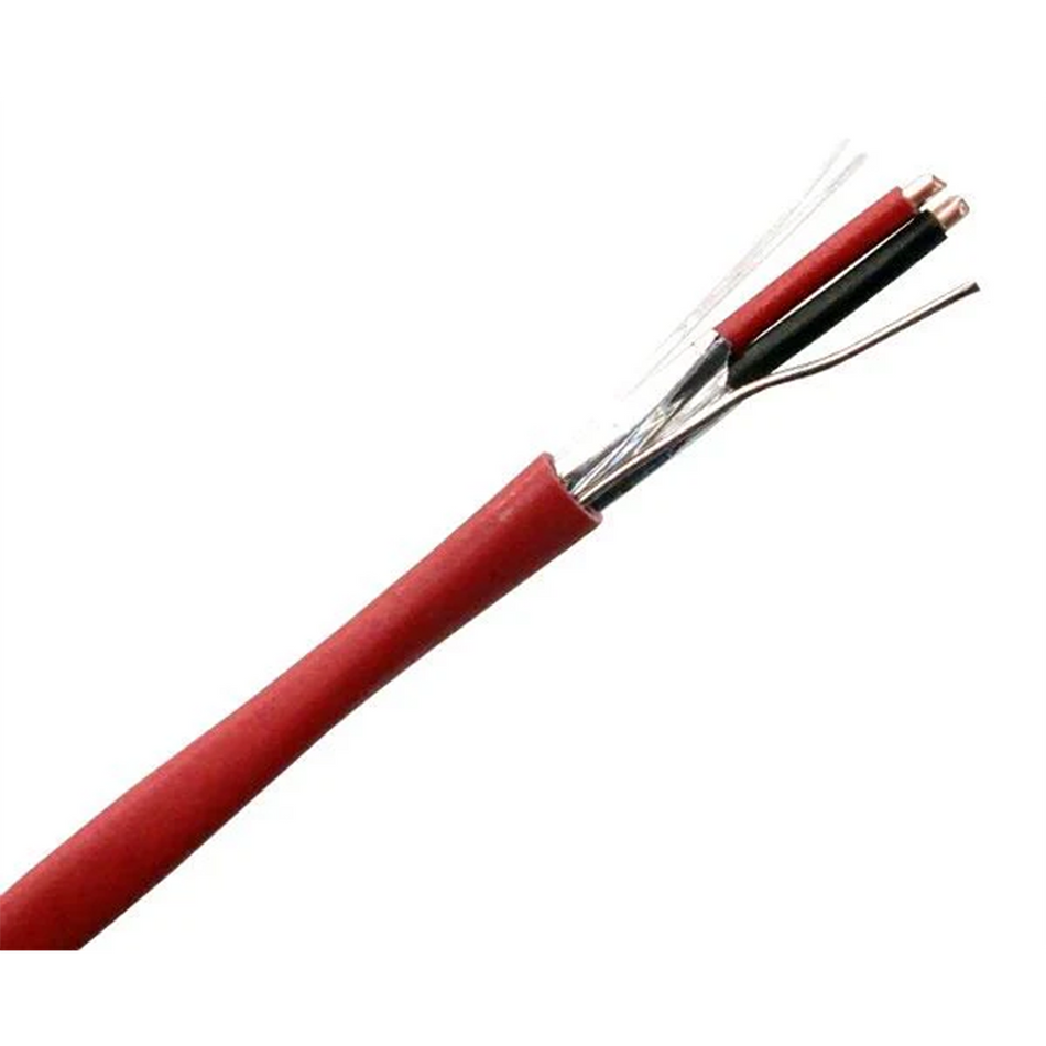 16/2 Shielded Fire Alarm Cable - FPLR Riser Rated, Red, 1000ft