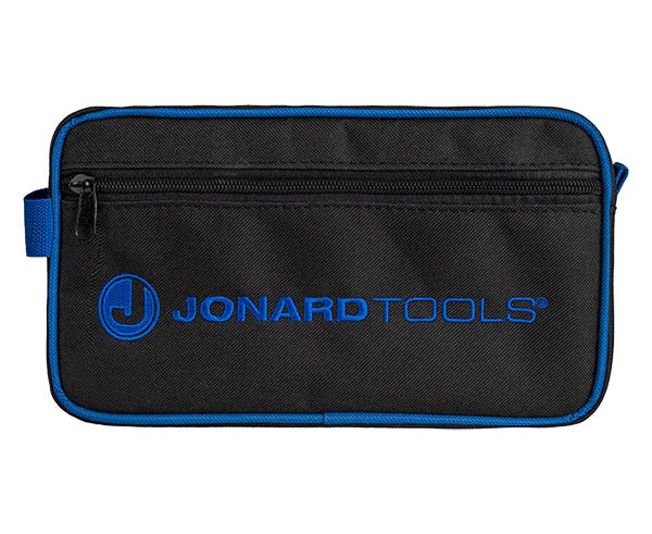 The Jonard Tools rugged carry case in black and blue designed for tool storage