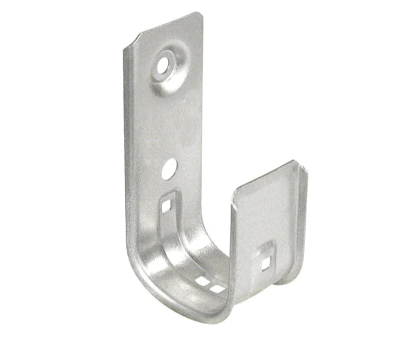 Steel screw mount j-hook.