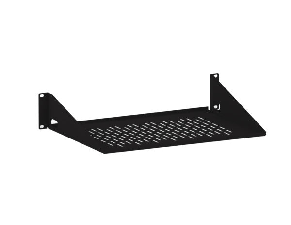 2U 12" Vented Light Duty Rack Shelf