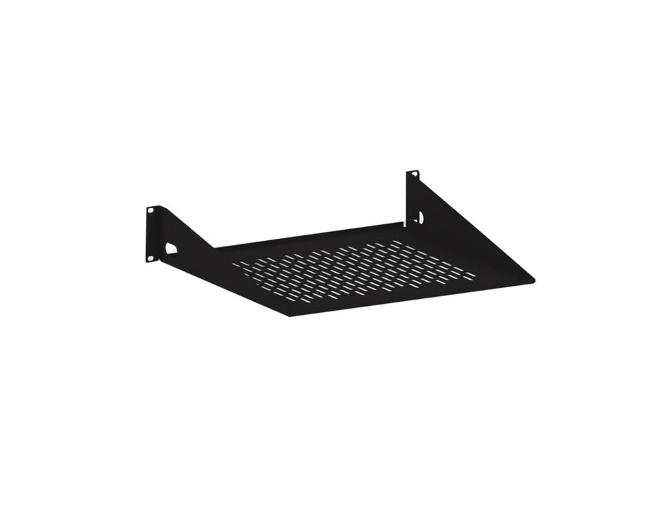 2U 16" Vented Light Duty Rack Shelf