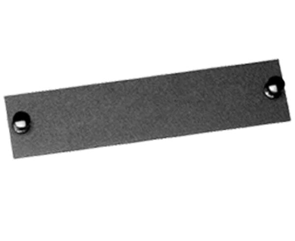 Fiber adapter blanking plate, black