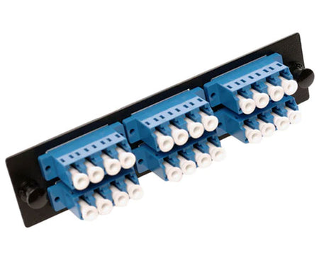 Front view of a 10G LC Slide-Out Fiber Patch Panel Kit