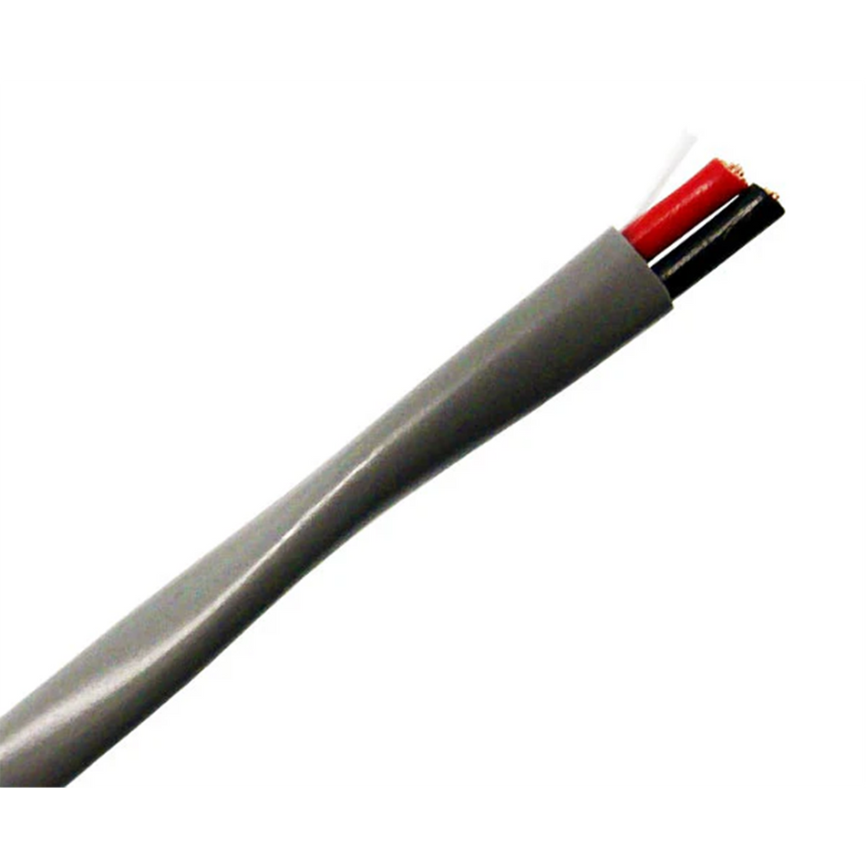 16/2 AWG Riser Security Alarm Cable - CMR/CL3R Rated, Unshielded, 1000ft Gray