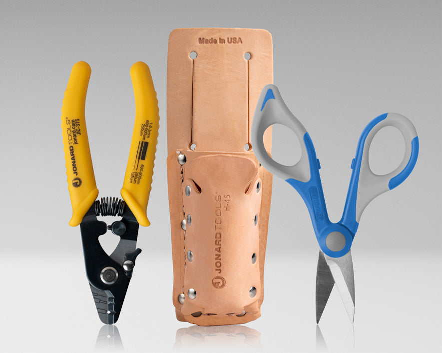 Fiber Stripper & Kevlar® Shears Kit with Leather Pouch (TK-355)