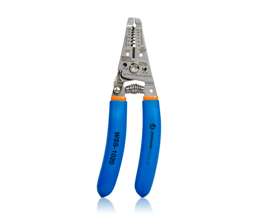 Stainless Steel Curved Wire Stripper, 10-20 AWG (WSS-1020)