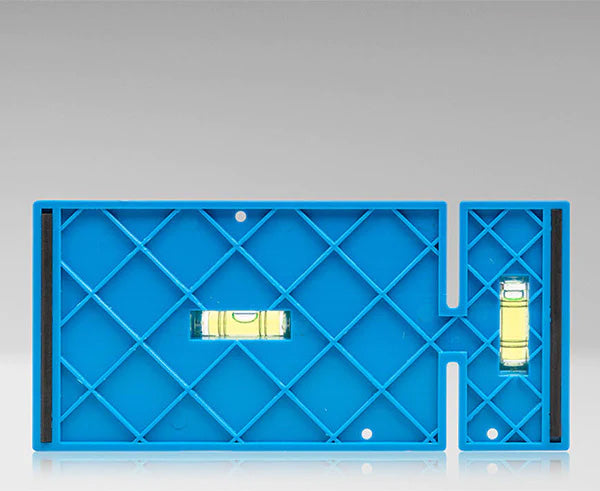The Wall Box Template & Level tool for non-metallic 3-gang and 4-gang boxes