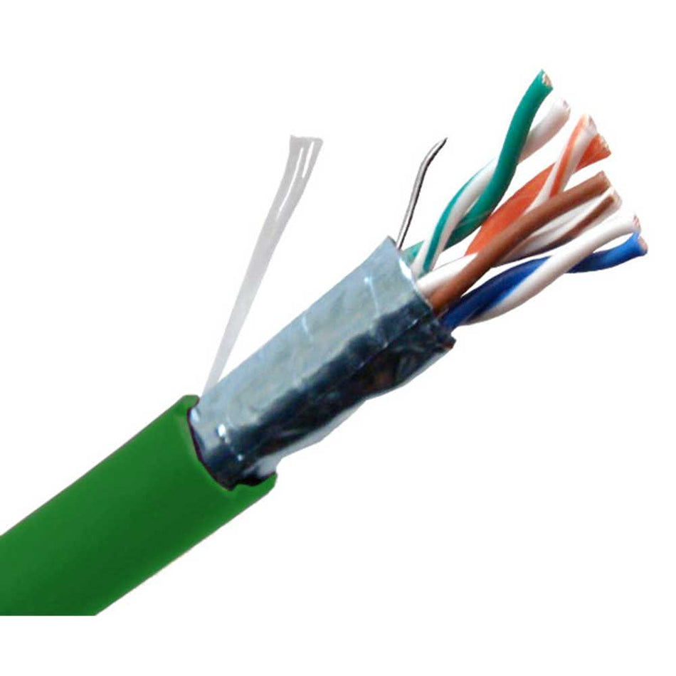 CAT5E CM Rated Bulk Ethernet Cable, Stranded Copper, FTP, 24 AWG - 1,000 ft