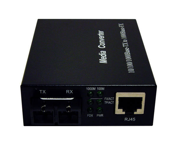 Sc Rj45 Gigabit Ethernet Converter RJ45 Single Mode SC Duplex 10km – Patch ...
