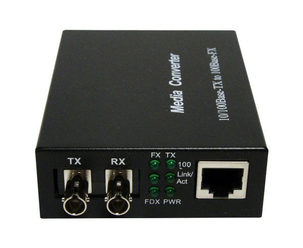 10/100M Ethernet to Fiber Converter RJ45 ST Multimode 2km – Patch Cords ...