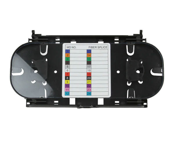24 Single Fusion Fiber Splice Tray with Plastic Body
