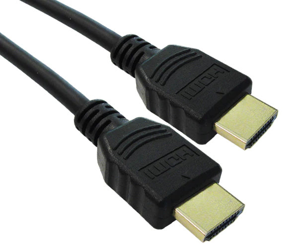 Two black HDMI 2.0 connectors with cable.