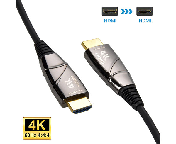 Two 4K HDMI connectors with metal covers.