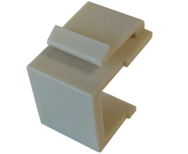 Ivory keystone insert for standard wall plates.