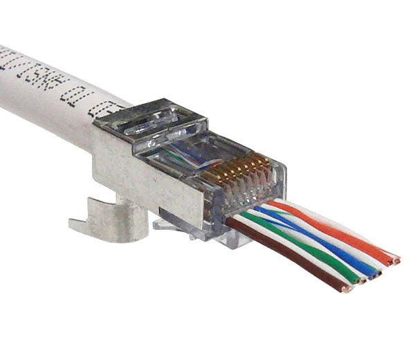 CAT6 EZ-RJ45 Shielded RJ45 Connector | External Ground Tab