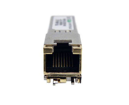 1000Base-TX UTP SFP fiber transceiver showing RJ45 connector.