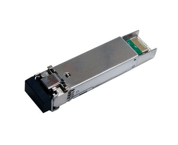 10GBASE-SR Multimode SFP+ fiber transceiver showing connector.