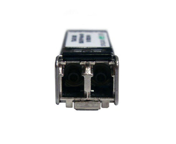 10GBASE-SR Multimode SFP+ fiber transceiver showing LC connectors.