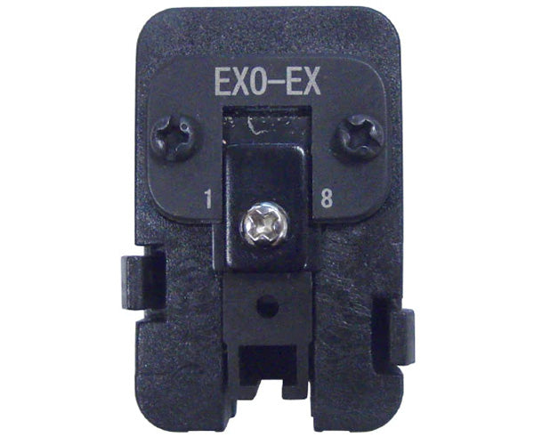 EXO black die for EXO crimp tool with adjuster.