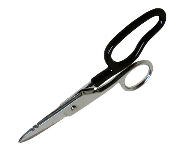 Network technicians scissors with black handles.