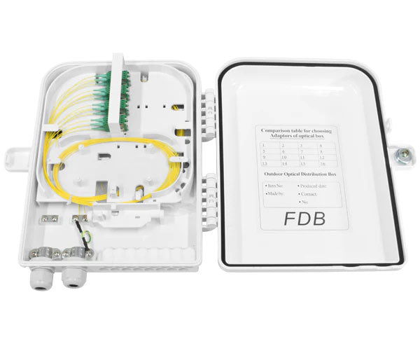 Lockable Wall Mount Fiber Box, 16 Adapter Capacity – Patch Cords Online