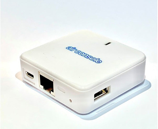 Airconsole Mini 2.0 featuring the product's blue logo
