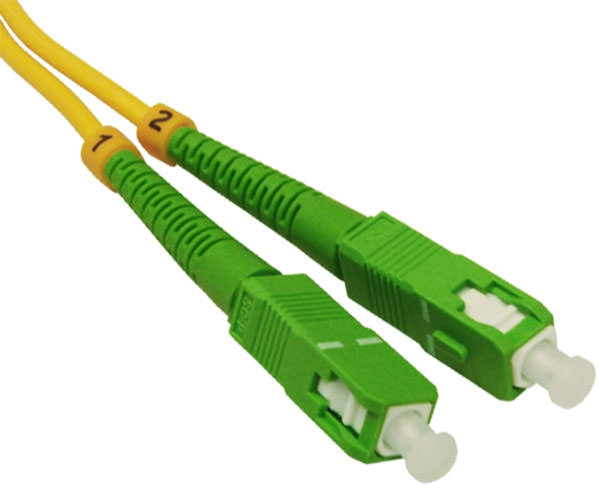 LC UPC To SC APC Duplex OS2 Single-mode Fiber Patch Cable